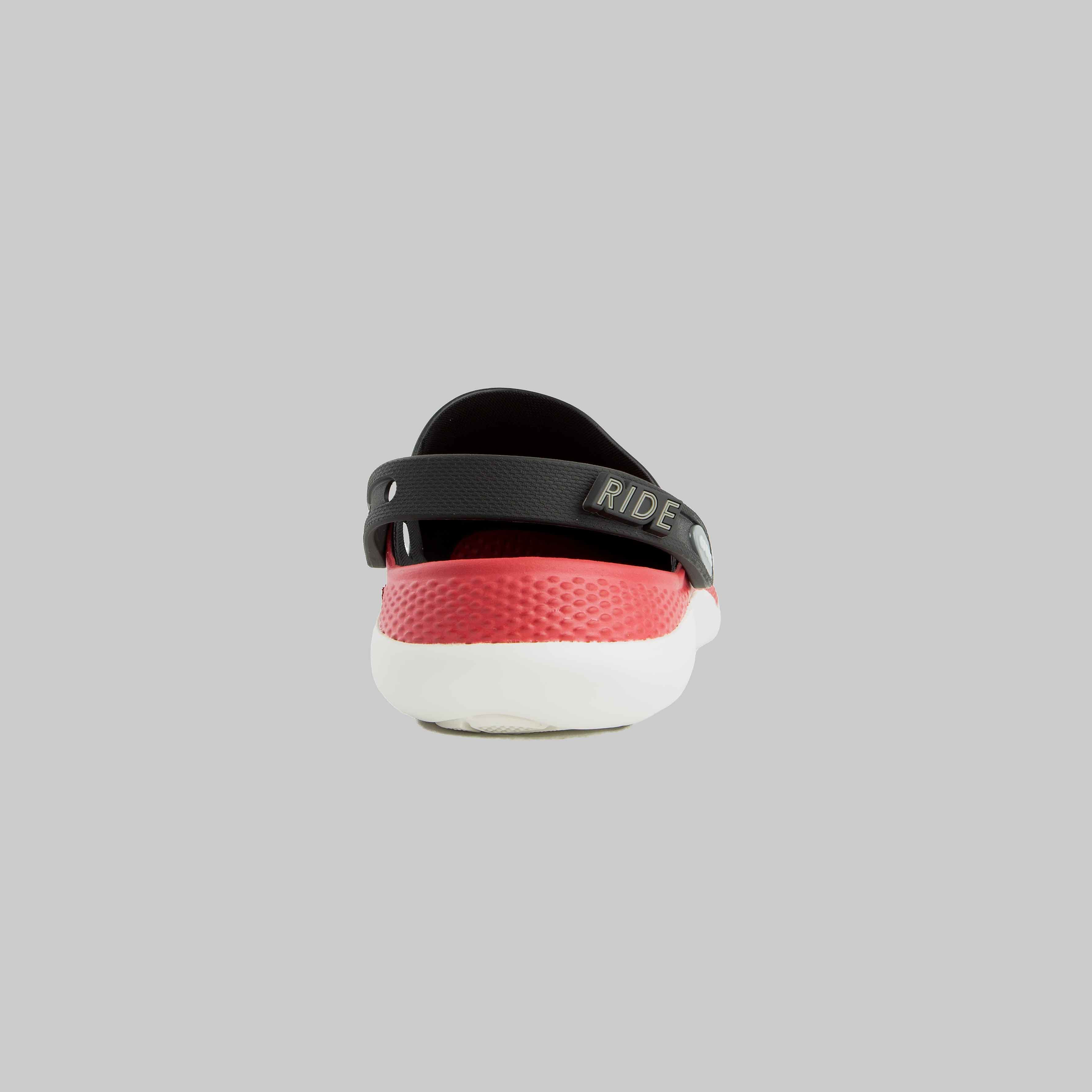 Crocs LiteRide Mesh Clog - Black/Red Unisex Comfort Shoes
