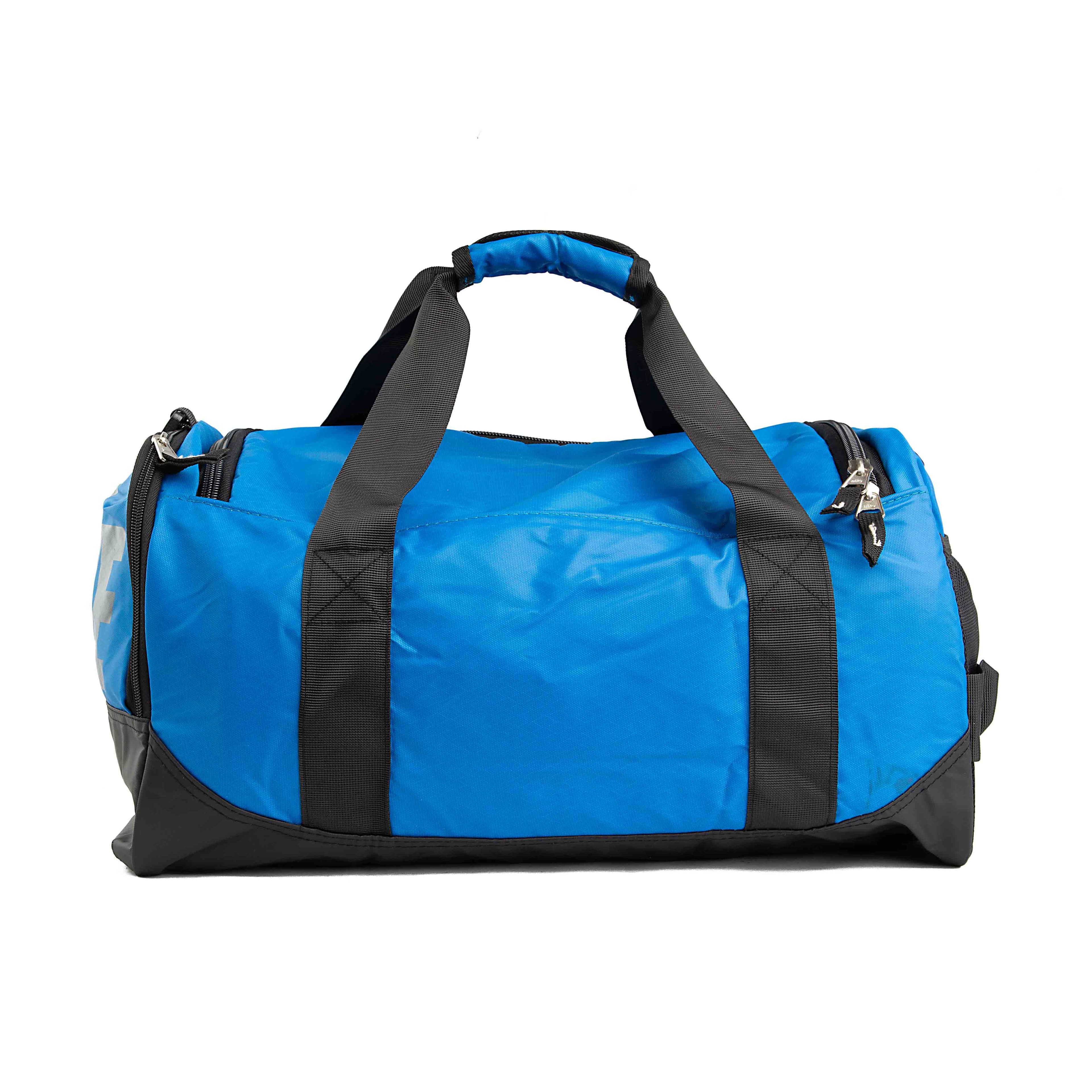 Blue Nike Brasilia Training Duffel Bag with black accents