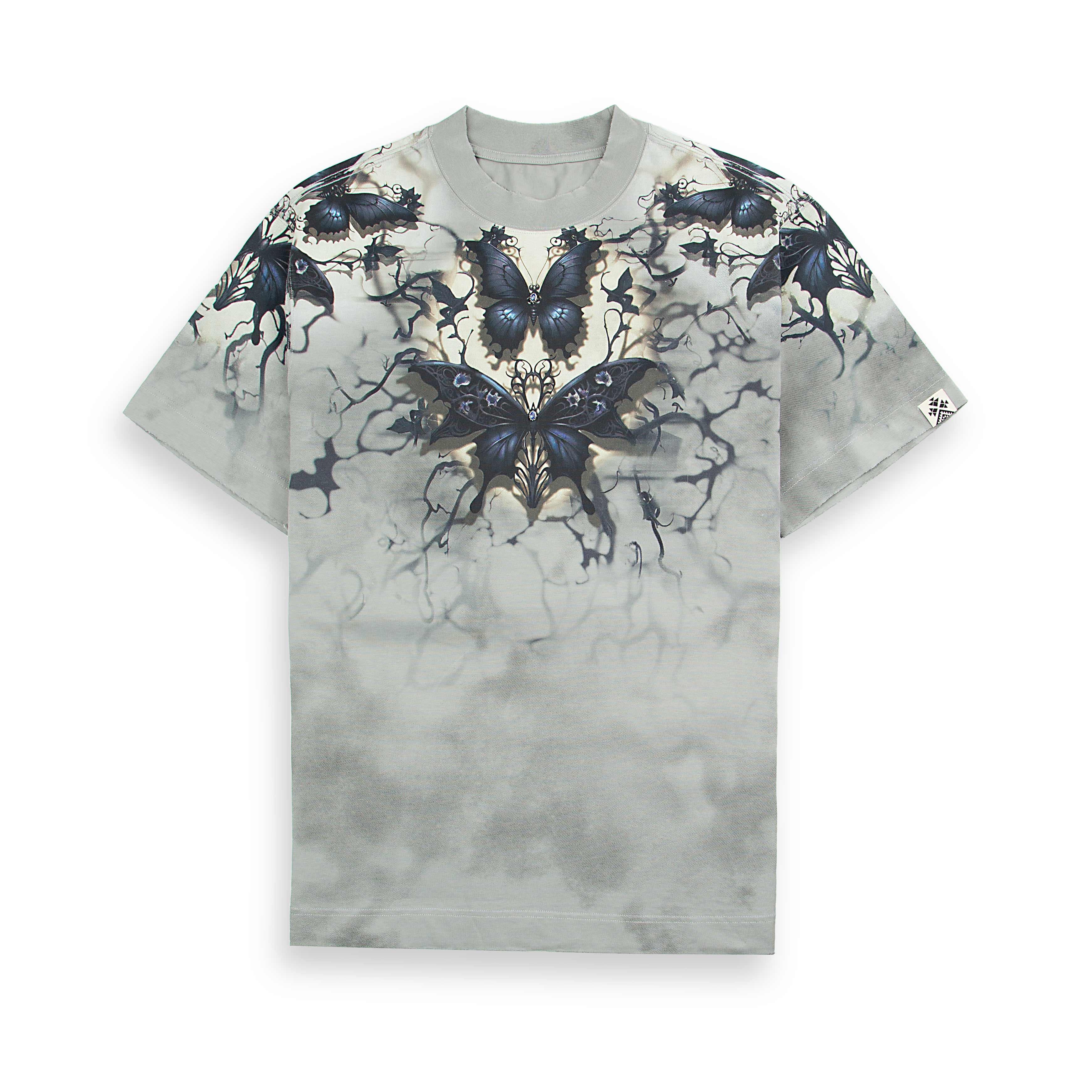 Agu & Sons Ltd Nocturnal Serenity Butterfly T-Shirt.