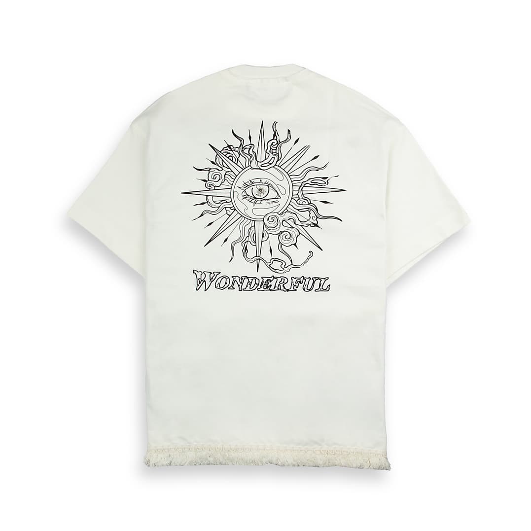 The Agu & Sons Ltd S25 T-shirt is a distinctive and edgy piece.