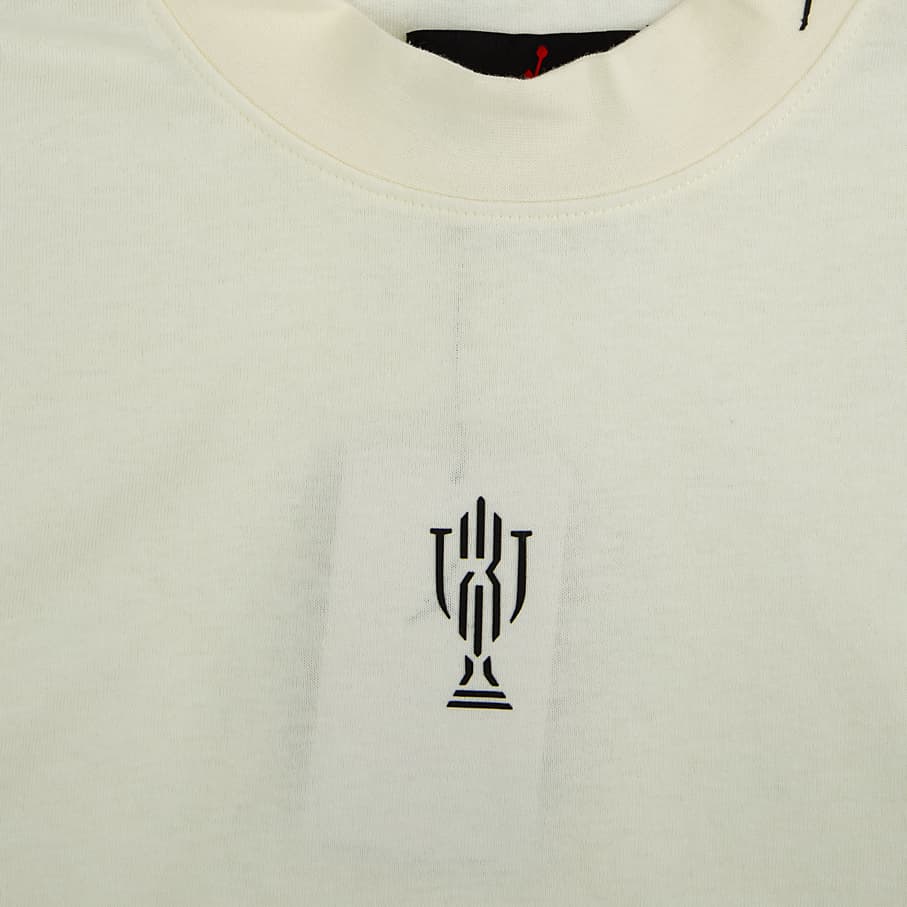 Jordan Brand Mock Neck T-Shirt | Striped Hem  T- shirt