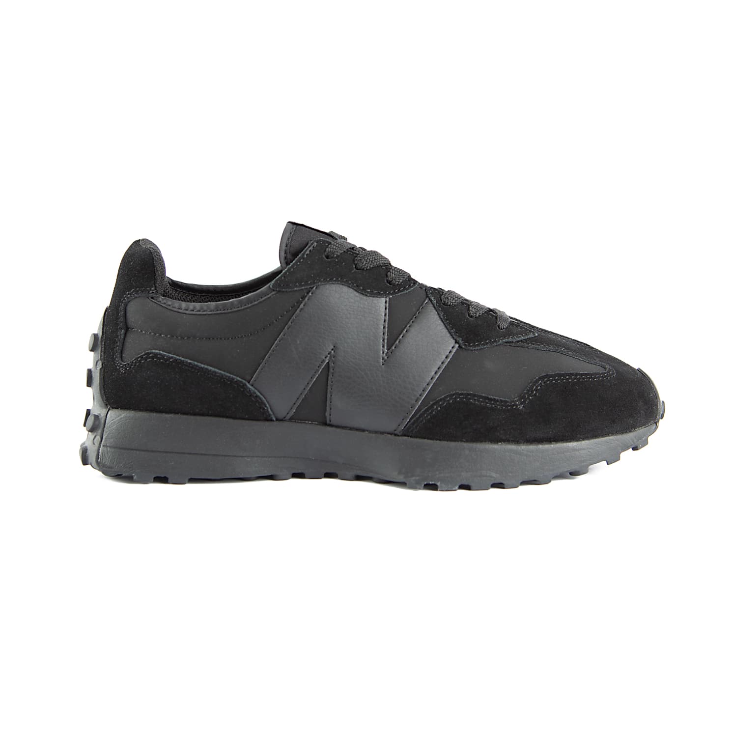 New Balance 327 Triple Black Sneakers: Retro Style, Modern Comfort