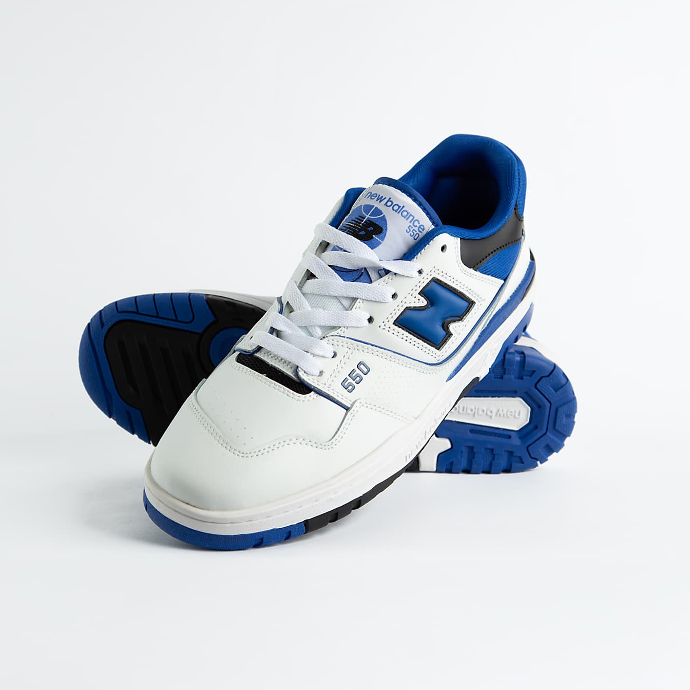New Balance 550 White Royal Blue - Classic Retro Sneakers
