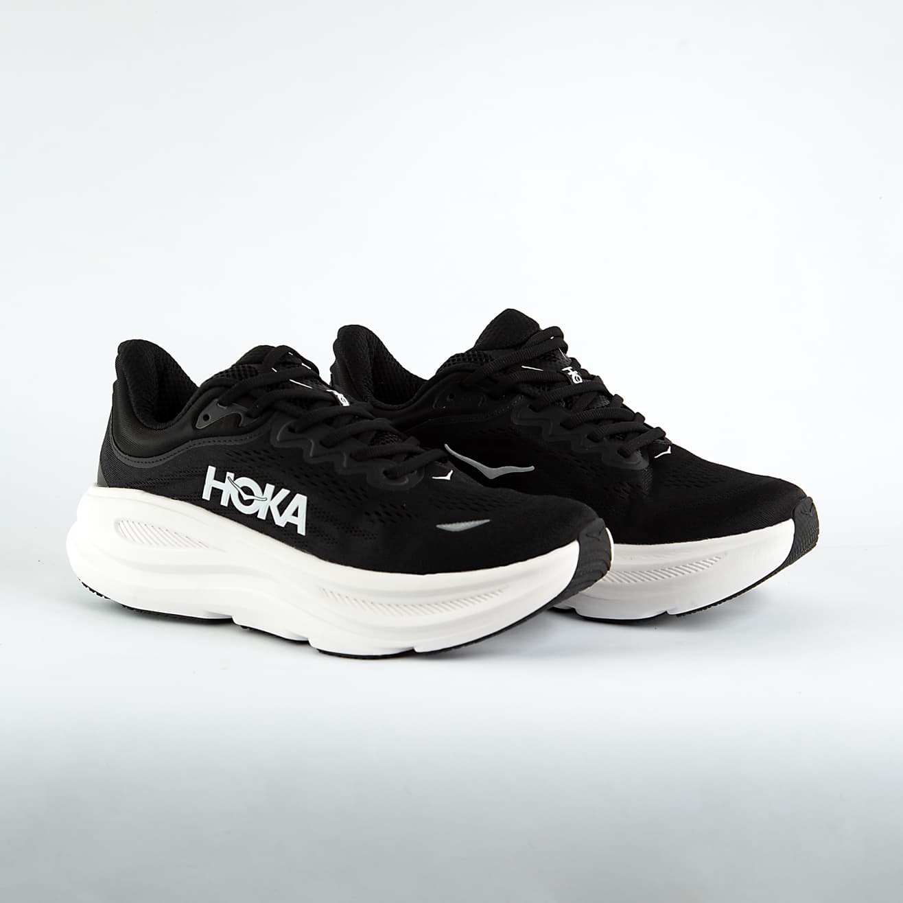 Hoka Bondi 9 Sneakers, 11621- Black & White