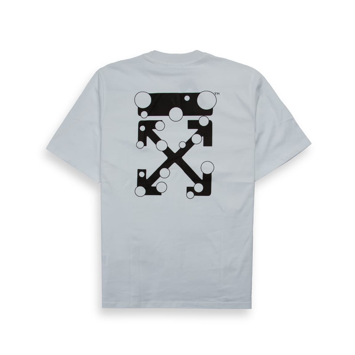 Off-White Hands Off Logo T-Shirt in light grey with black graphic print on the chest, new with tags