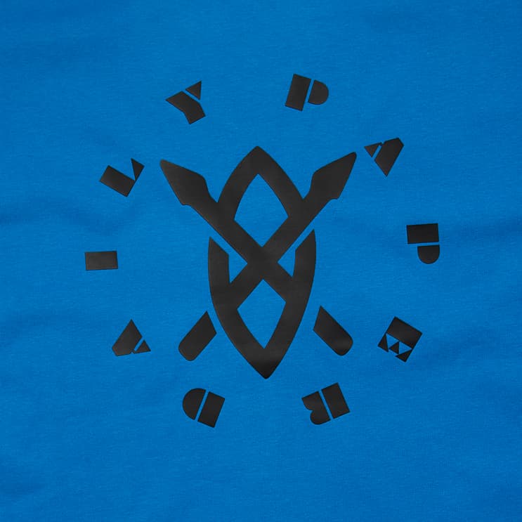 This is a short-sleeved, crew-neck t-shirt from the contemporary streetwear brand Daily Paper. 