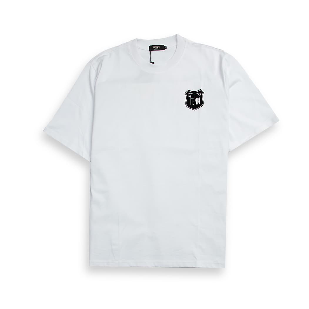 This is a luxury, short-sleeve T-shirt crafted from smooth, high-quality cotton jersey.