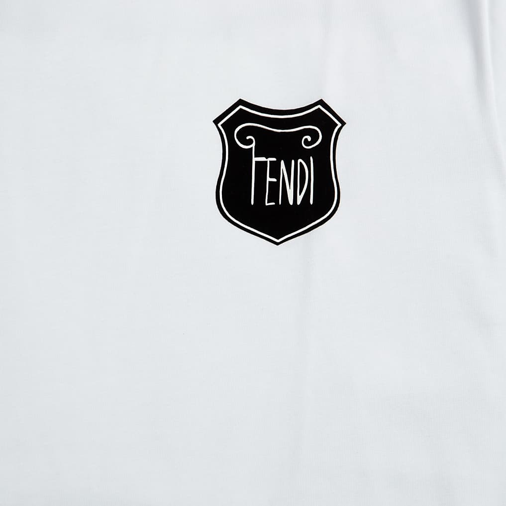 This is a luxury, short-sleeve T-shirt crafted from smooth, high-quality cotton jersey. 