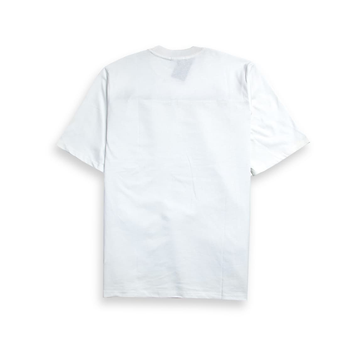 White Givenchy unisex cotton T-shirt with black logo and multicolor graphic print on the chest.