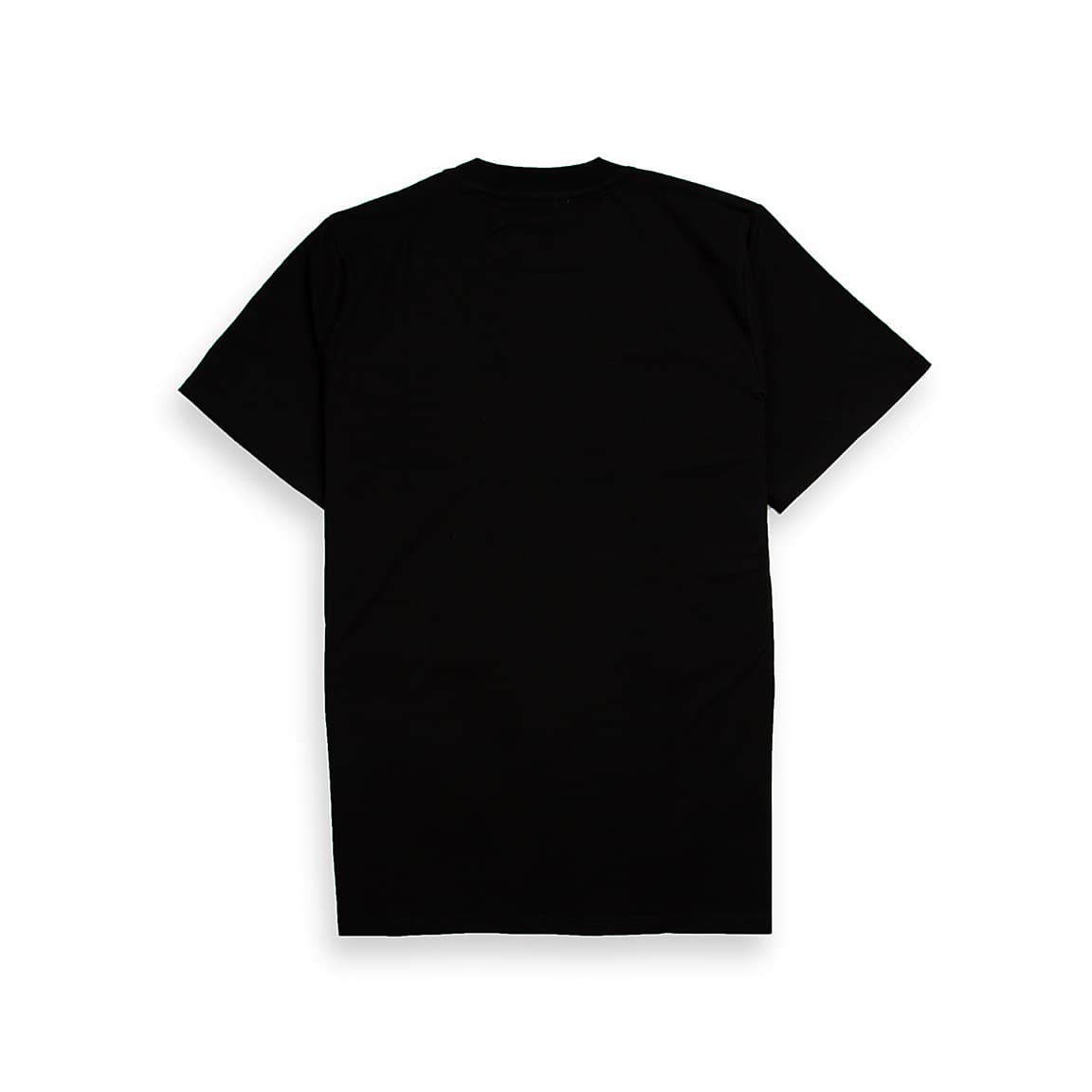 Bold black cotton t-shirt featuring a striking red flame and white 'W' chest graphic.
