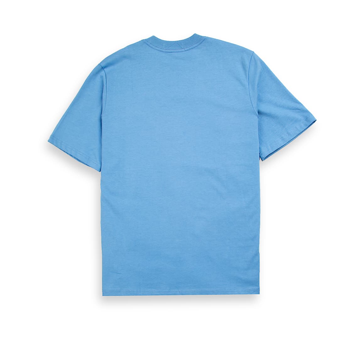 Light blue Christian Dior t-shirt with brown couture patch logo graphic on chest, luxury unisex style.