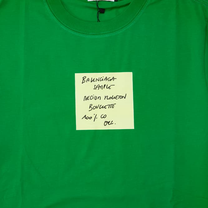 An oversized, short-sleeved cotton jersey T-shirt with a high crewneck.