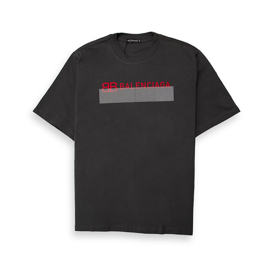 This statement Balenciaga T-shirt is a striking piece of luxury streetwear. It is made from soft, washed-effect cotton jersey for a vintage, worn-in feel.
