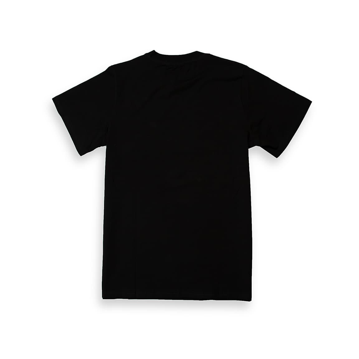 A classic crewneck, short-sleeve T-shirt in cotton jersey, featuring the brand's logo in a striking, intentionally distorted font.