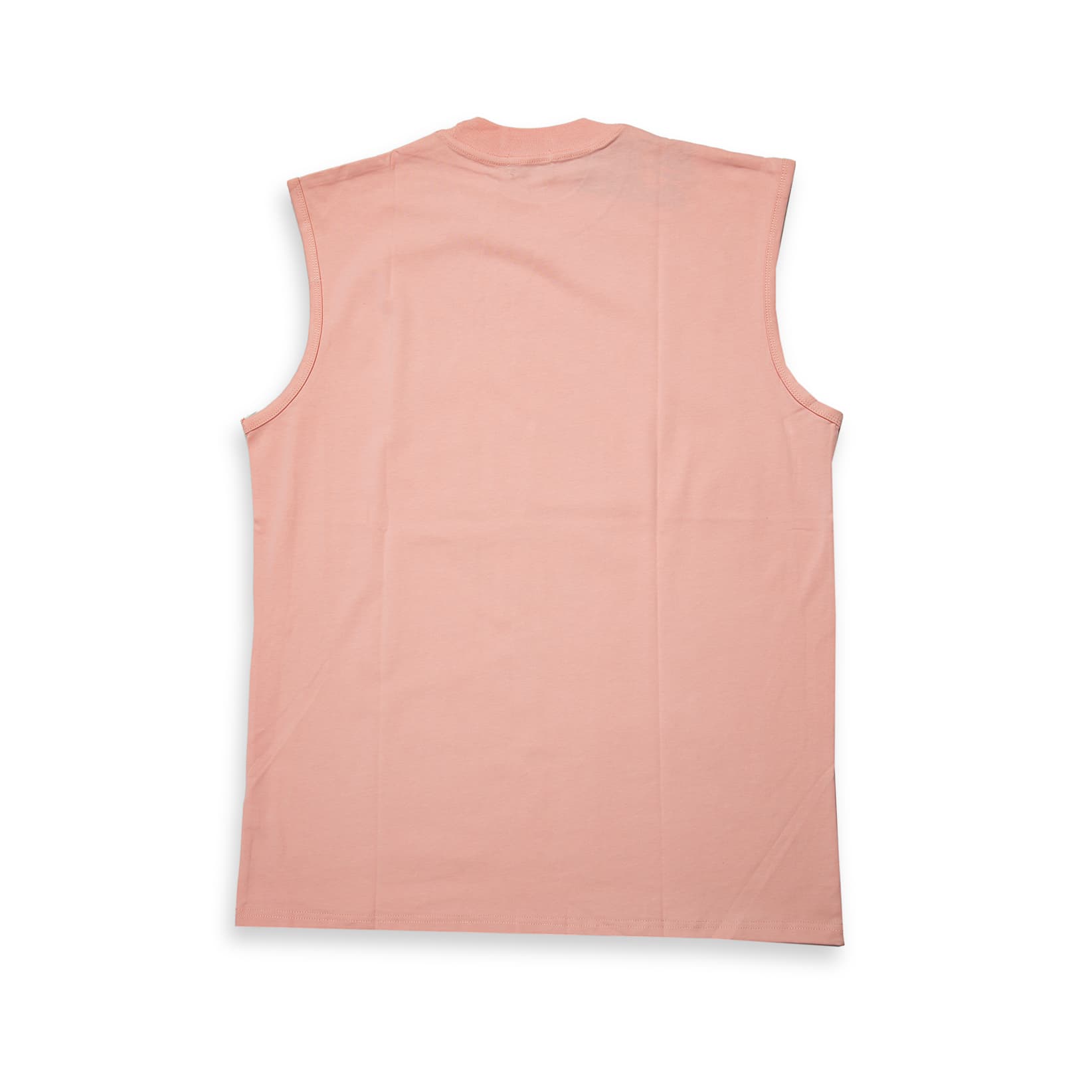 This is a casual, relaxed-fit sleeveless t-shirt (or tank top) featuring a vintage-style athletic graphic design inspired by New York City basketball culture.