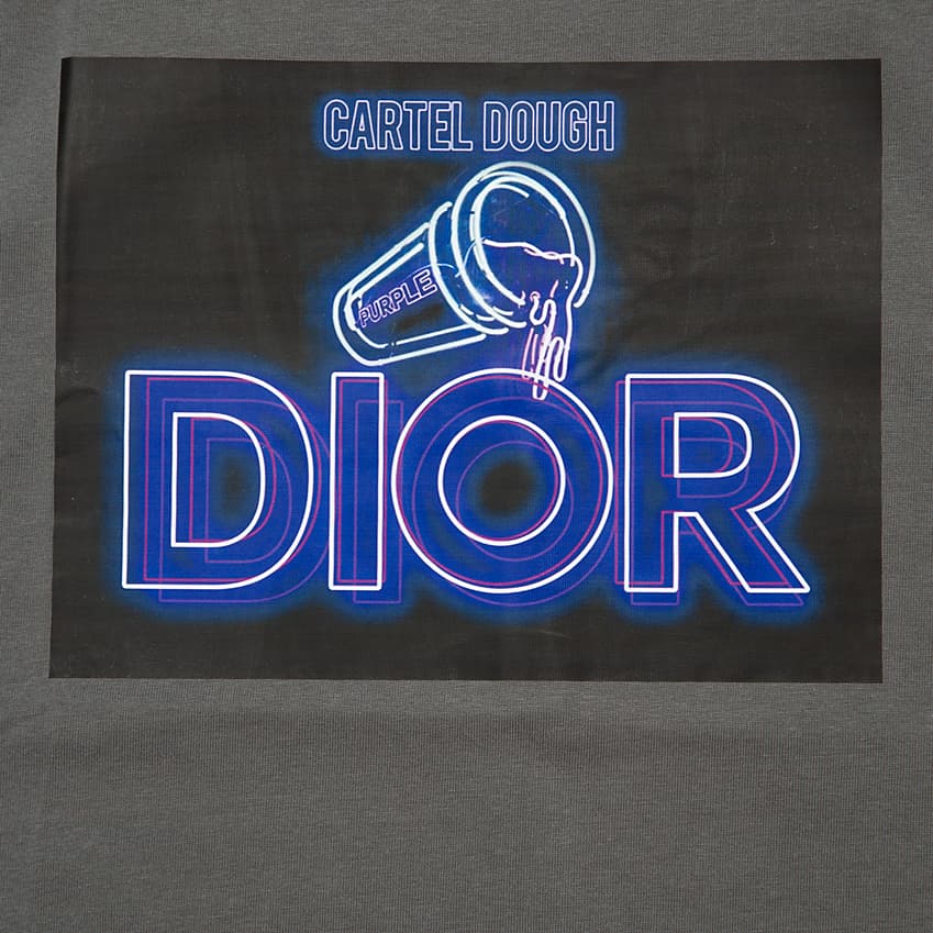 This is a relaxed-fit, heavyweight sleeveless t-shirt or tank top with a striking, modern graphic print on the chest.