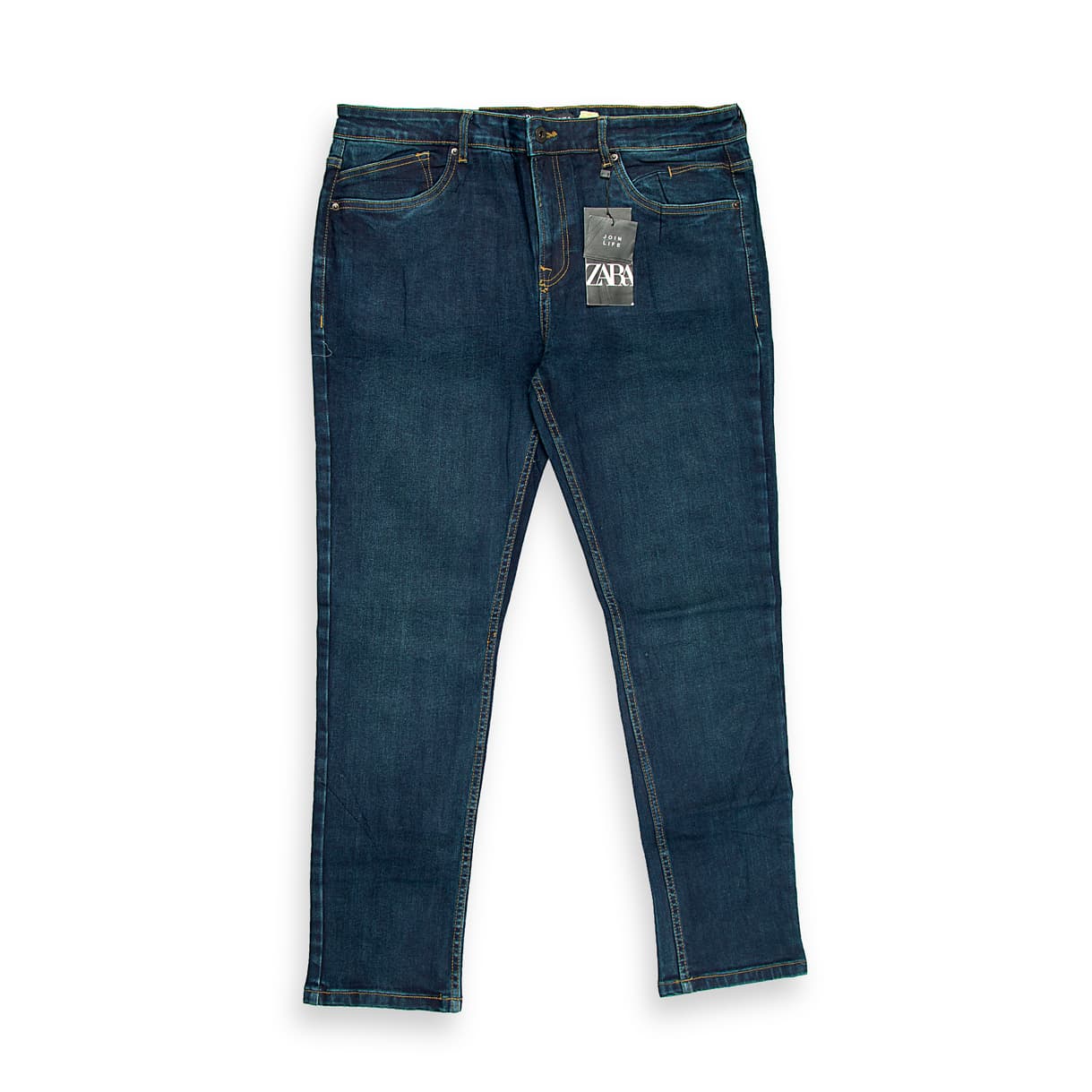 These are men's classic, minimally styled jeans, confirmed by the visible 'ZARA' tag.
