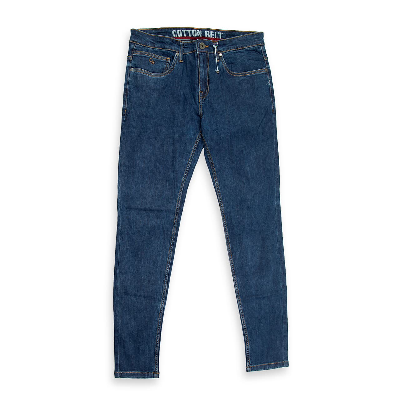 These are foundational, straight-fit denim jeans with a rich dark-wash blue finish, offering a timeless and versatile look suitable for both casual and semi-casual settings.