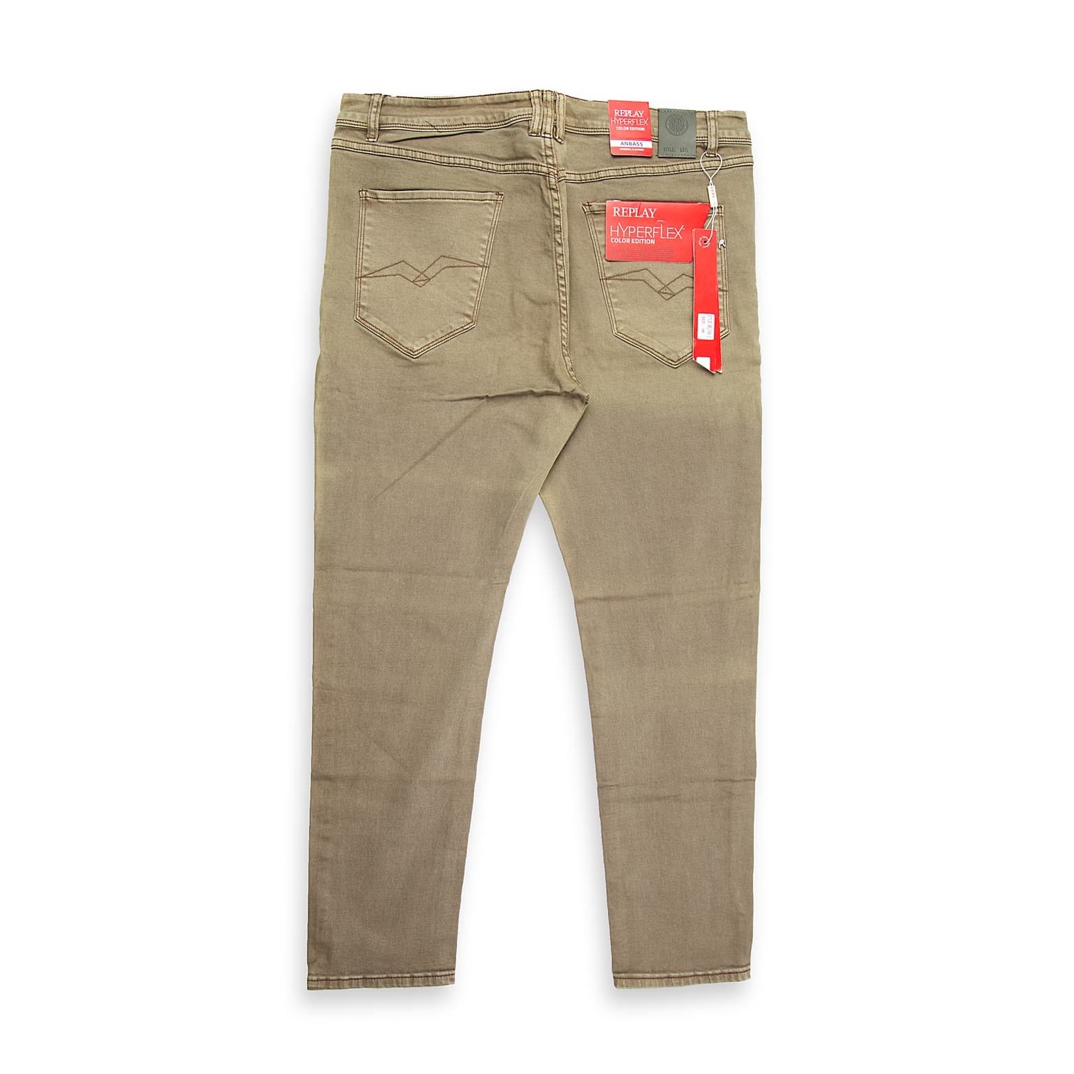 These are high-quality, 5-pocket, slim-fit jeans from the Italian denim brand Replay.