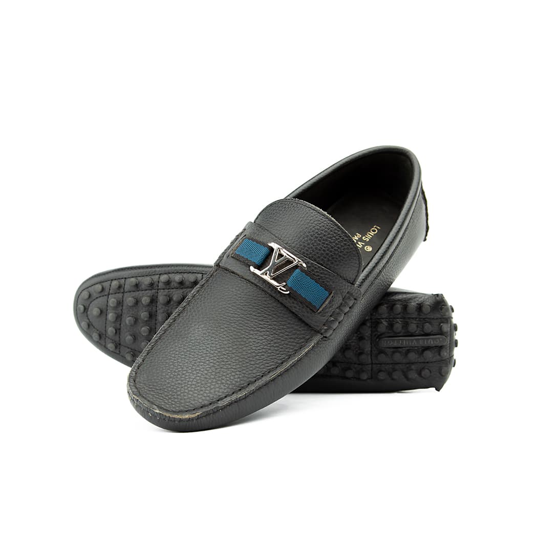 The Navy Web Roadster is an elegant and practical slip-on driving moccasin.