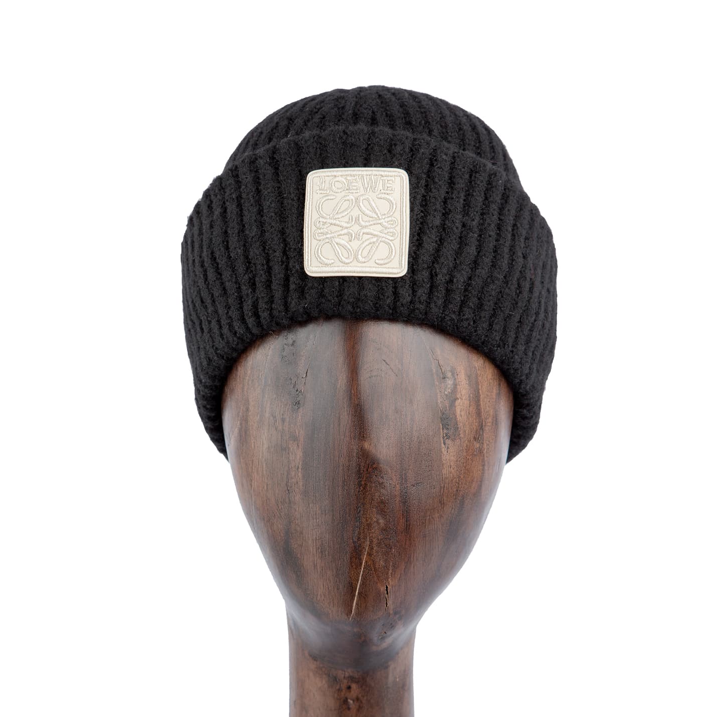 Anagram Patch Beanie, black wool, Shop now on Agu.ng