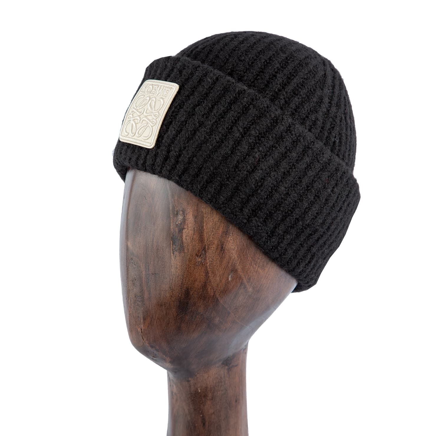 Anagram Patch Beanie, black wool, Shop now on Agu.ng