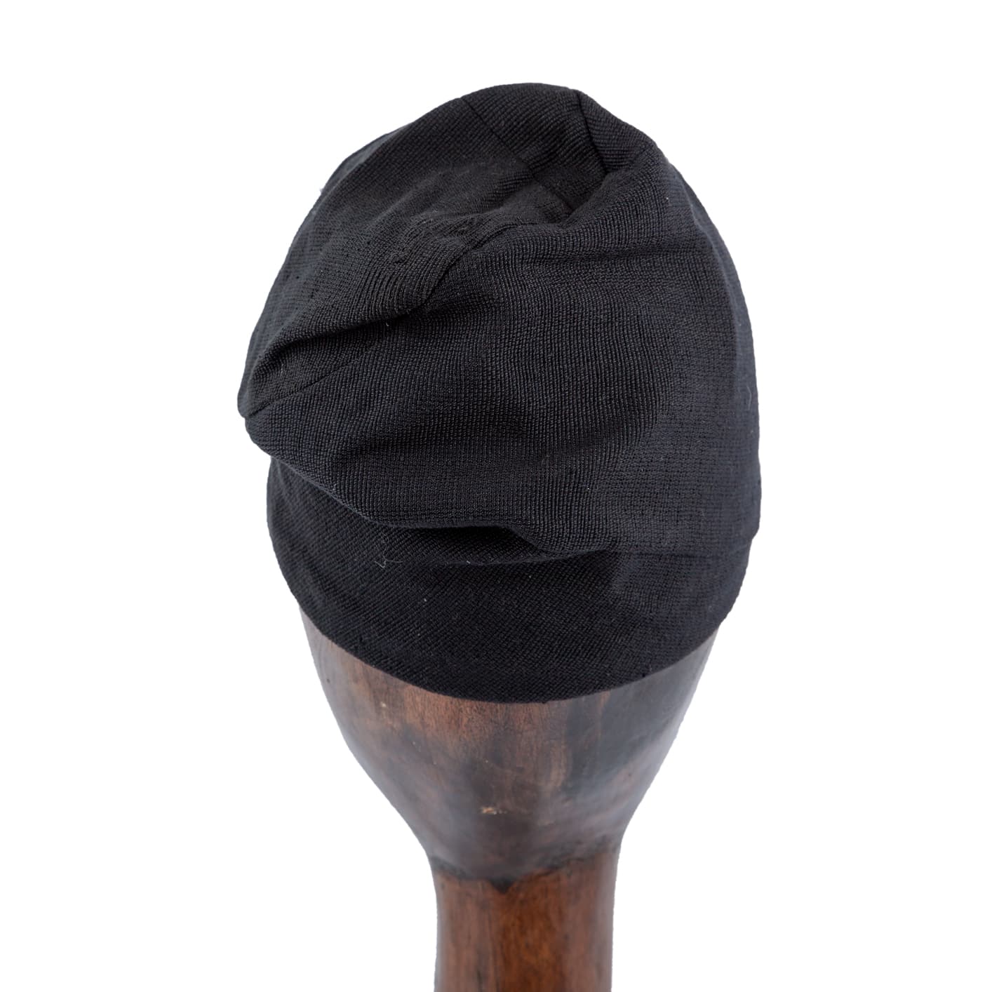 Black Aso Oke Fila Cap, Nigerian hat, cultural headwear, men's cap