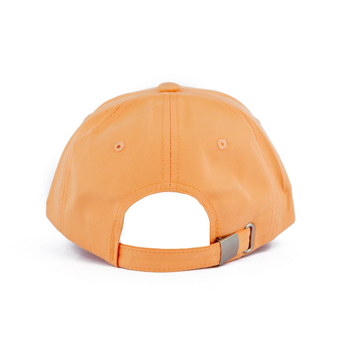 Orange Baseball Cap, Minimalist Symbol Pattern, adjustable snapback, cotton cap