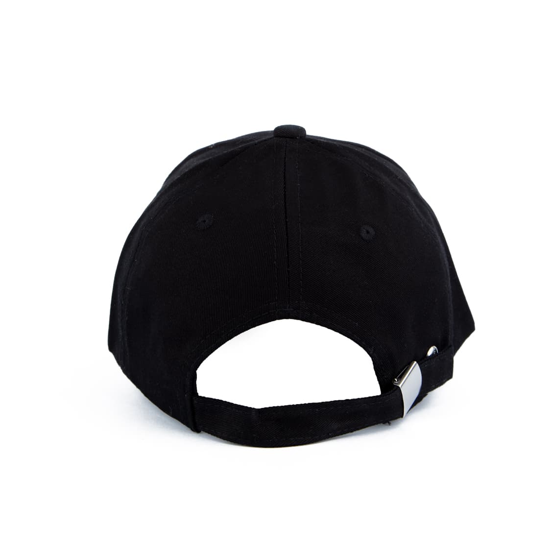 Black Baseball Face Cap with Yellow Smiley Face Patch