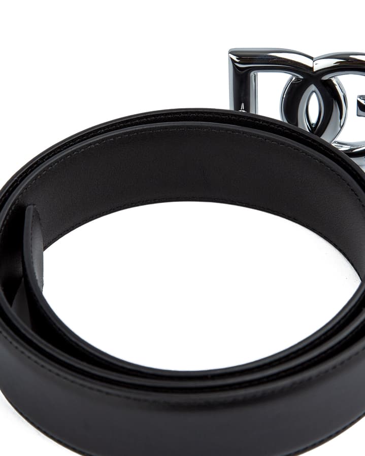 Tony Bellucci Women's Black Genuine Smooth Leather Belt TB104-1 with Silver Buckle.
