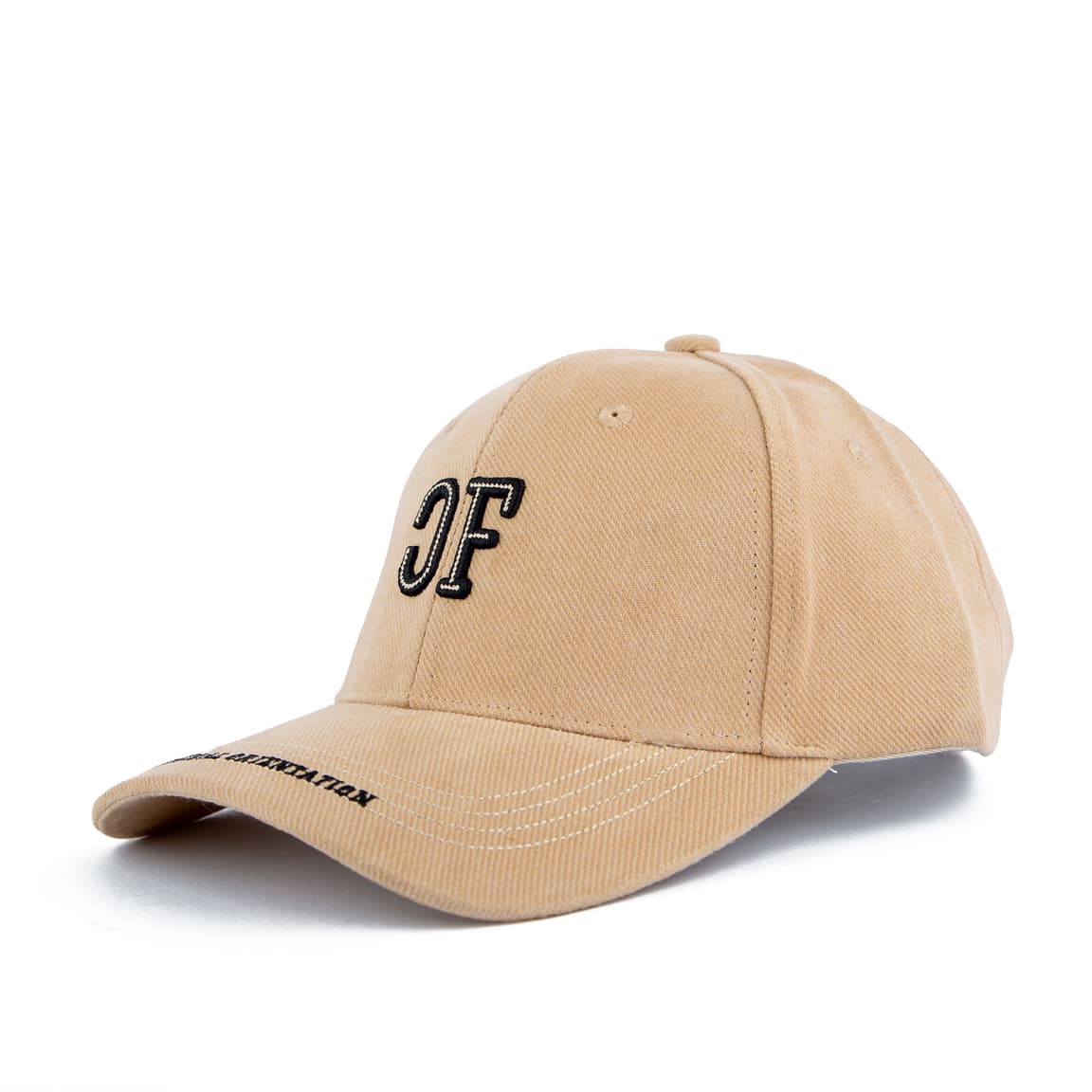 Beige Baseball Cap with OF Logo