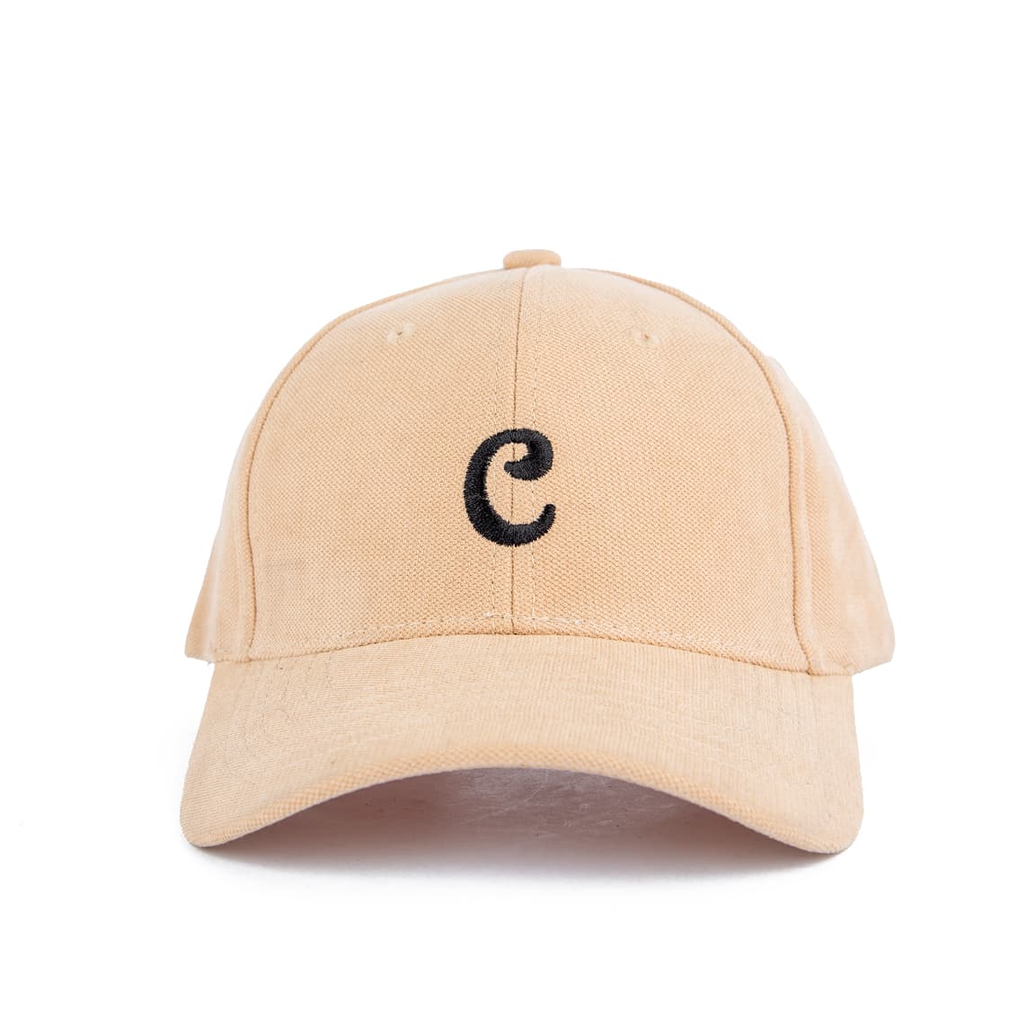Initial "C" Baseball Cap - Tan | Personalized & Stylish