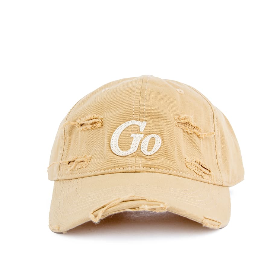 Distressed "Go" Baseball Cap | Edgy & Comfortable