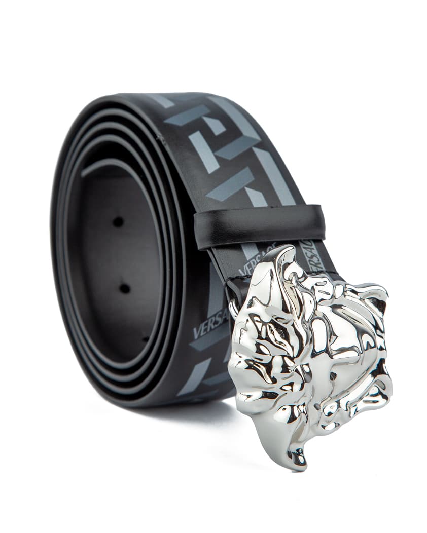 Versace La Medusa La Greca Reversible Belt - Men's