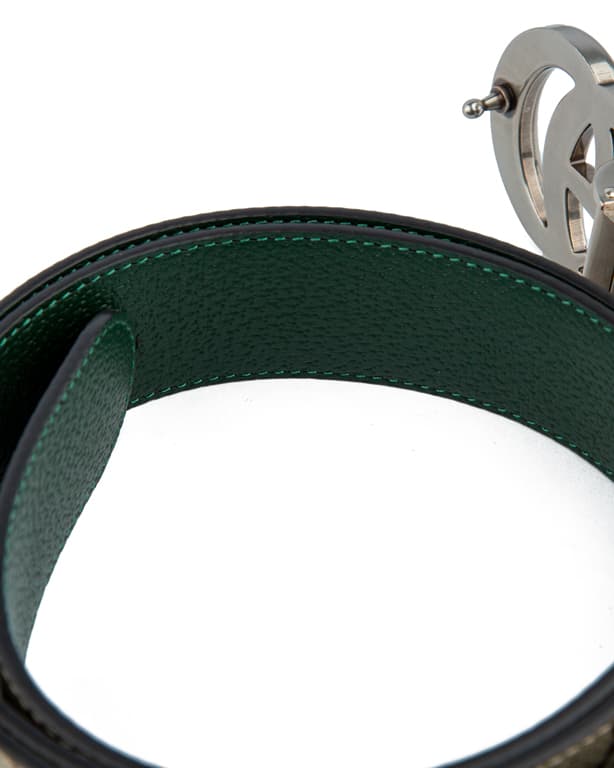 Gucci GG Supreme Canvas Belt with Interlocking G Buckle - Luxury designer belt for men and women, perfect for casual or formal outfits.