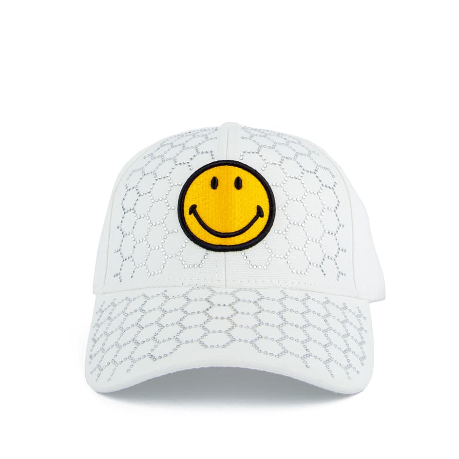 Smiley Face Mesh Face Cap | Trendy & Playful