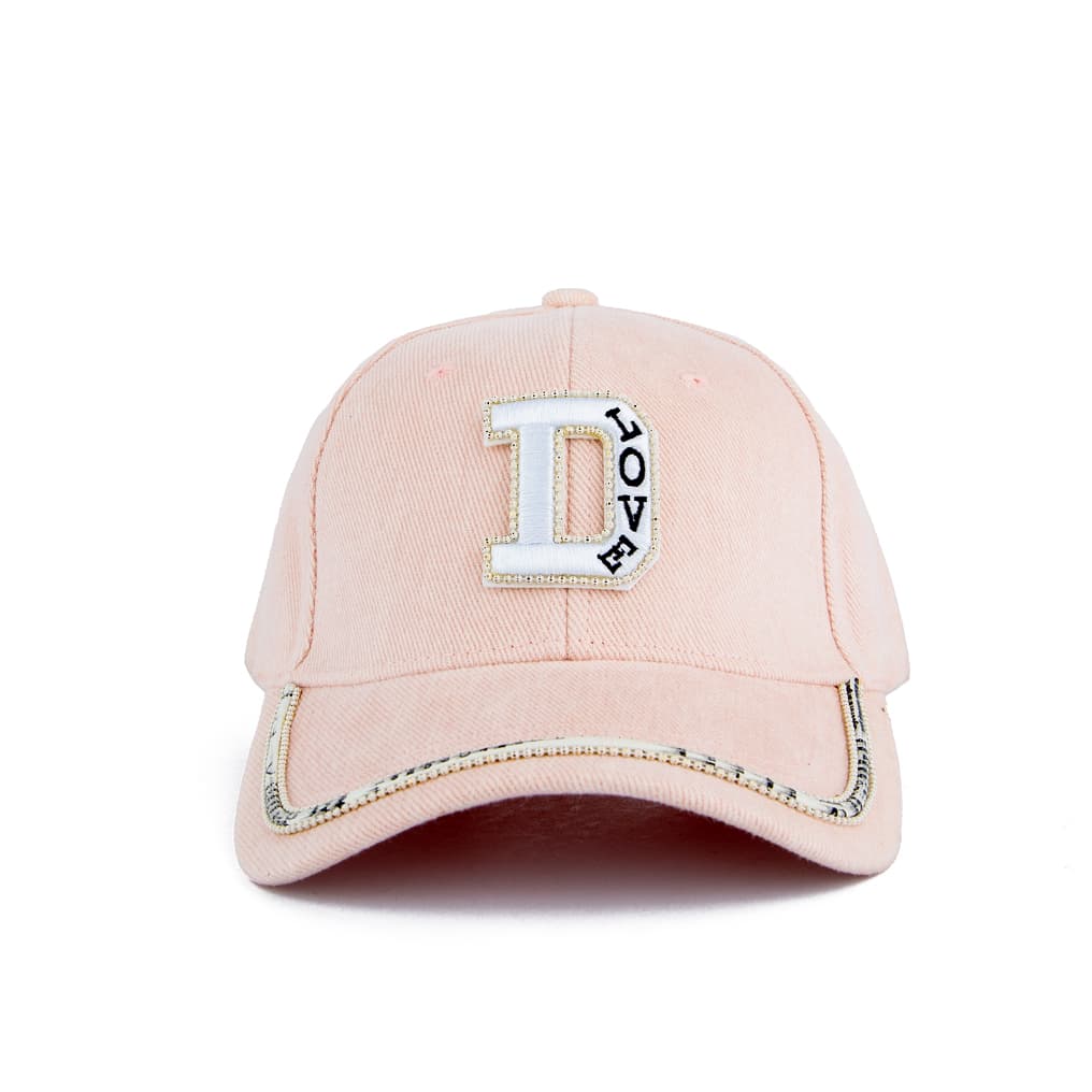 "Love" Dazzle Baseball Cap | Pink | Glamorous & Stylish