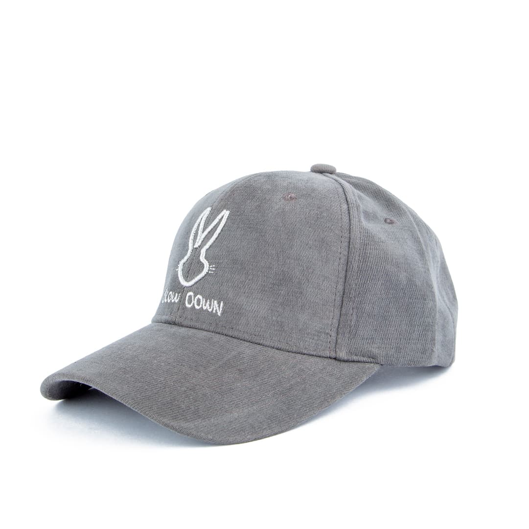 Slow Down Bunny Dad Face Cap| Charcoal Grey | Minimalist Style