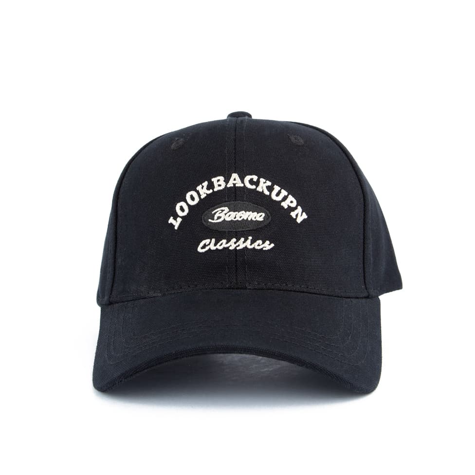 Look Back Up Classics Cap | Black | Stylish & Comfortable