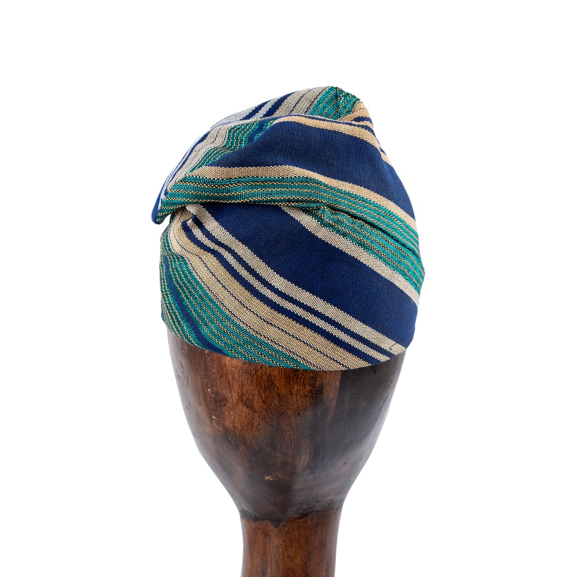 Yoruba Aso Oke Fila Cap with Embroidery | Men's African Headwear