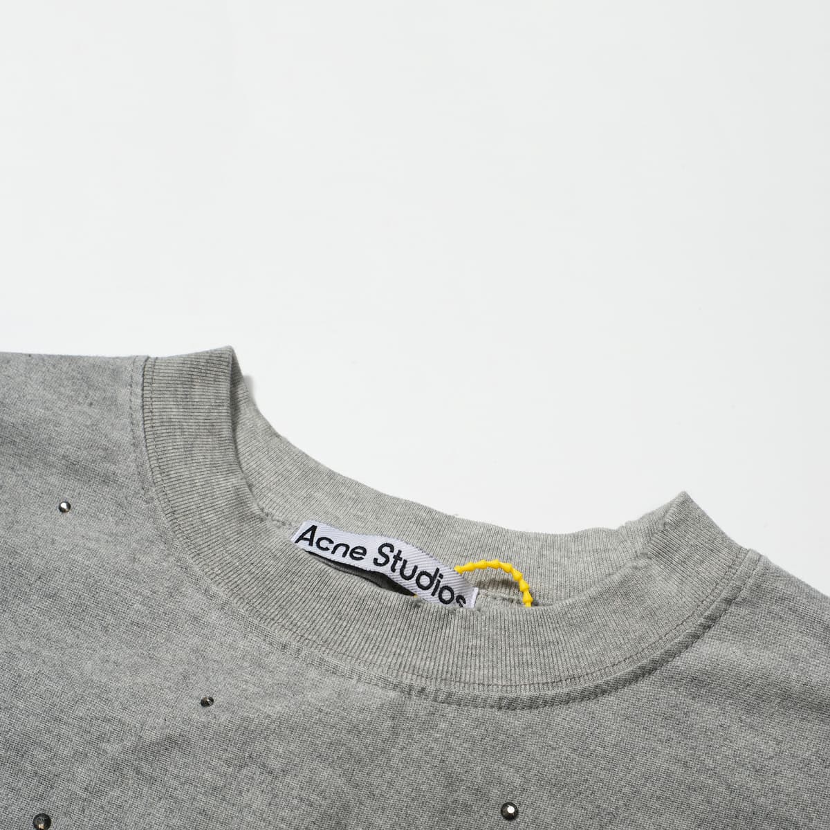 Acne Studios Rhinestone 1996 T-Shirt - White, Unisex Relaxed Fit