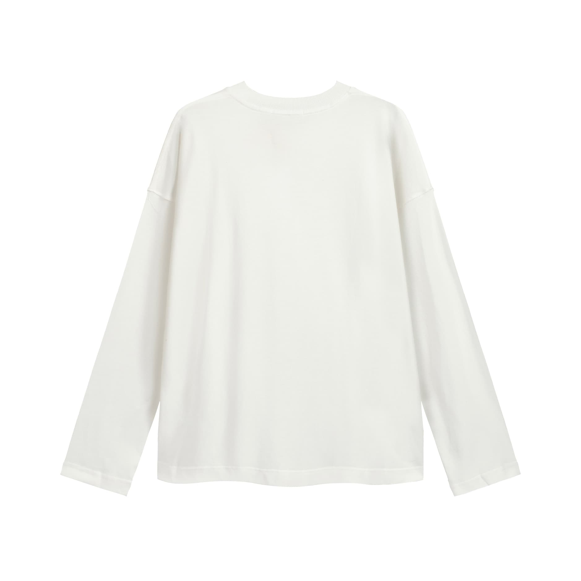 Acne Studios Optic White Logo Long-Sleeve T-Shirt - Unisex