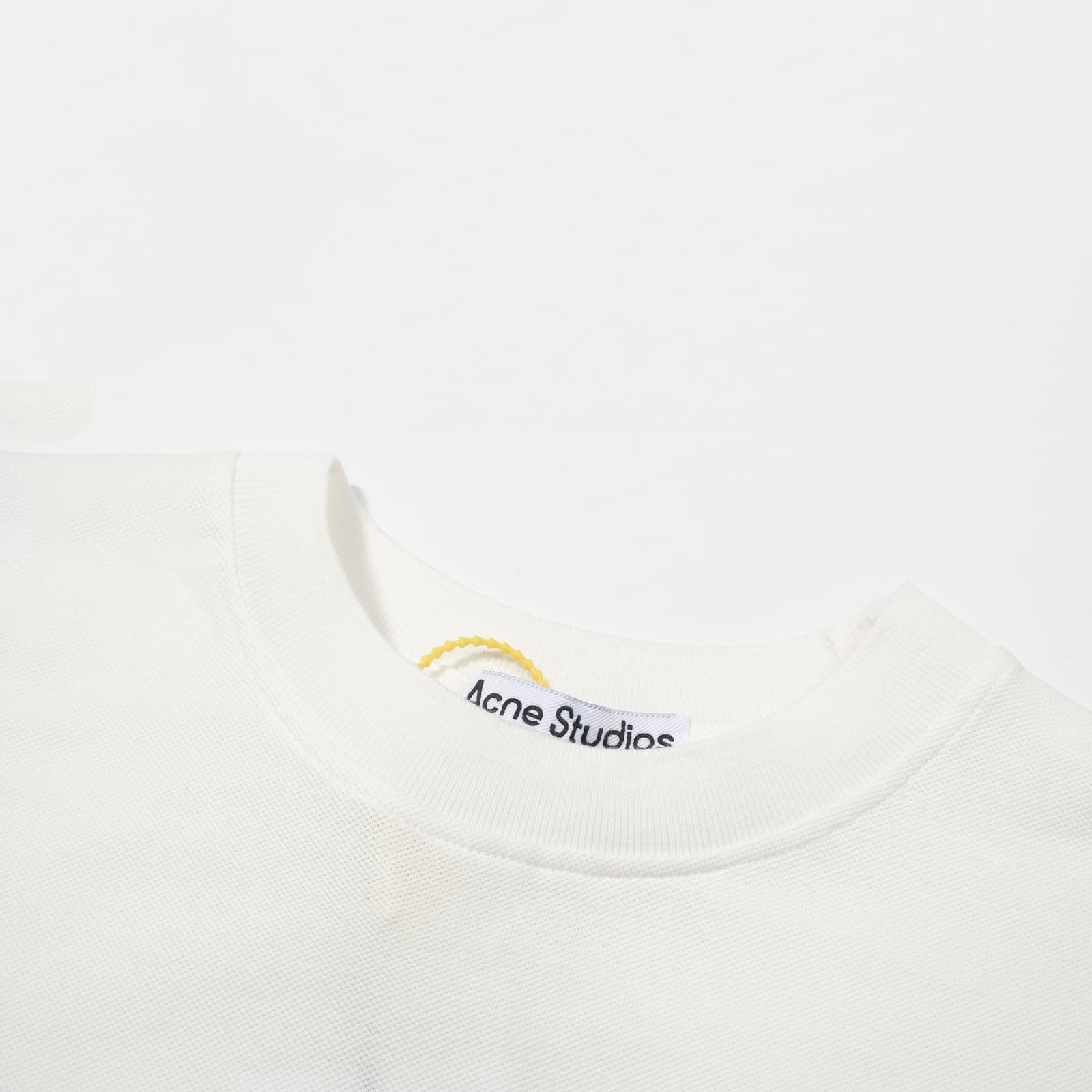 Acne Studios Relaxed Fit Distressed Stamp Logo T-Shirt