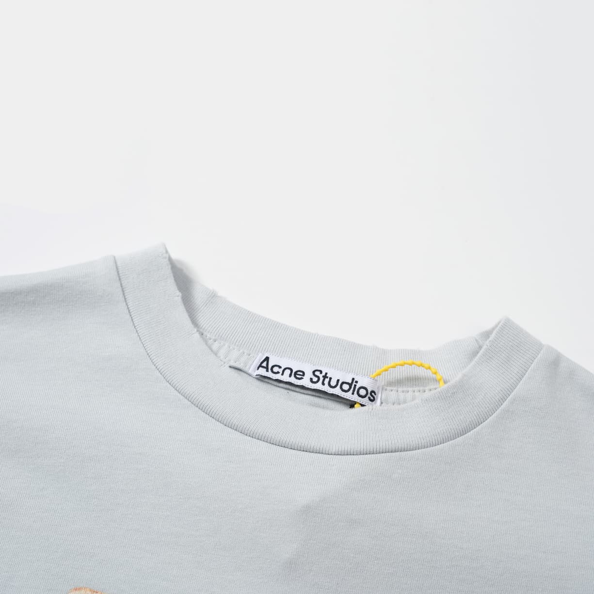 Acne Studios Layered Vintage Label Print Long Sleeve T-Shirt