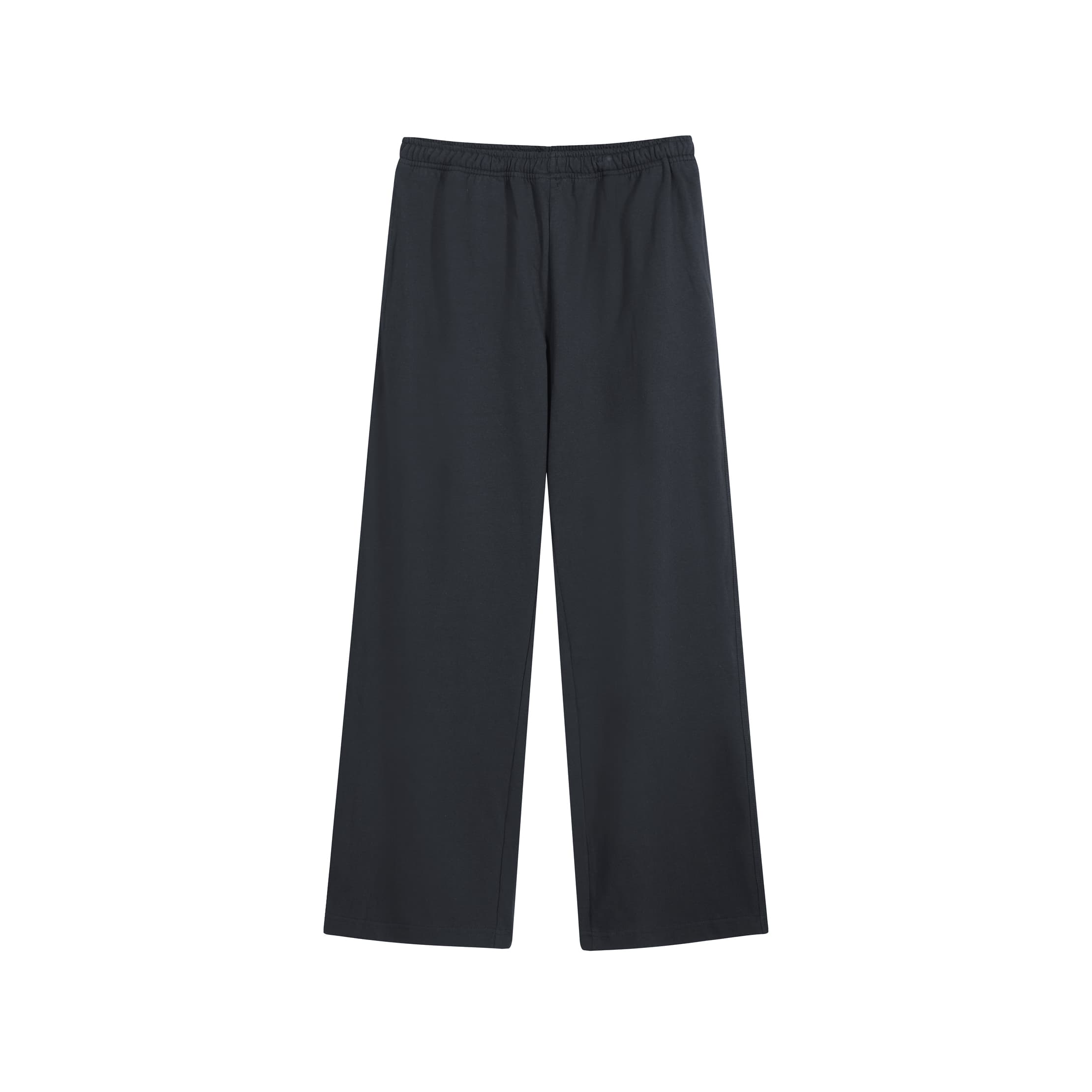 Acne Studios Unisex Wide-Leg Elastic Waist Trousers Black