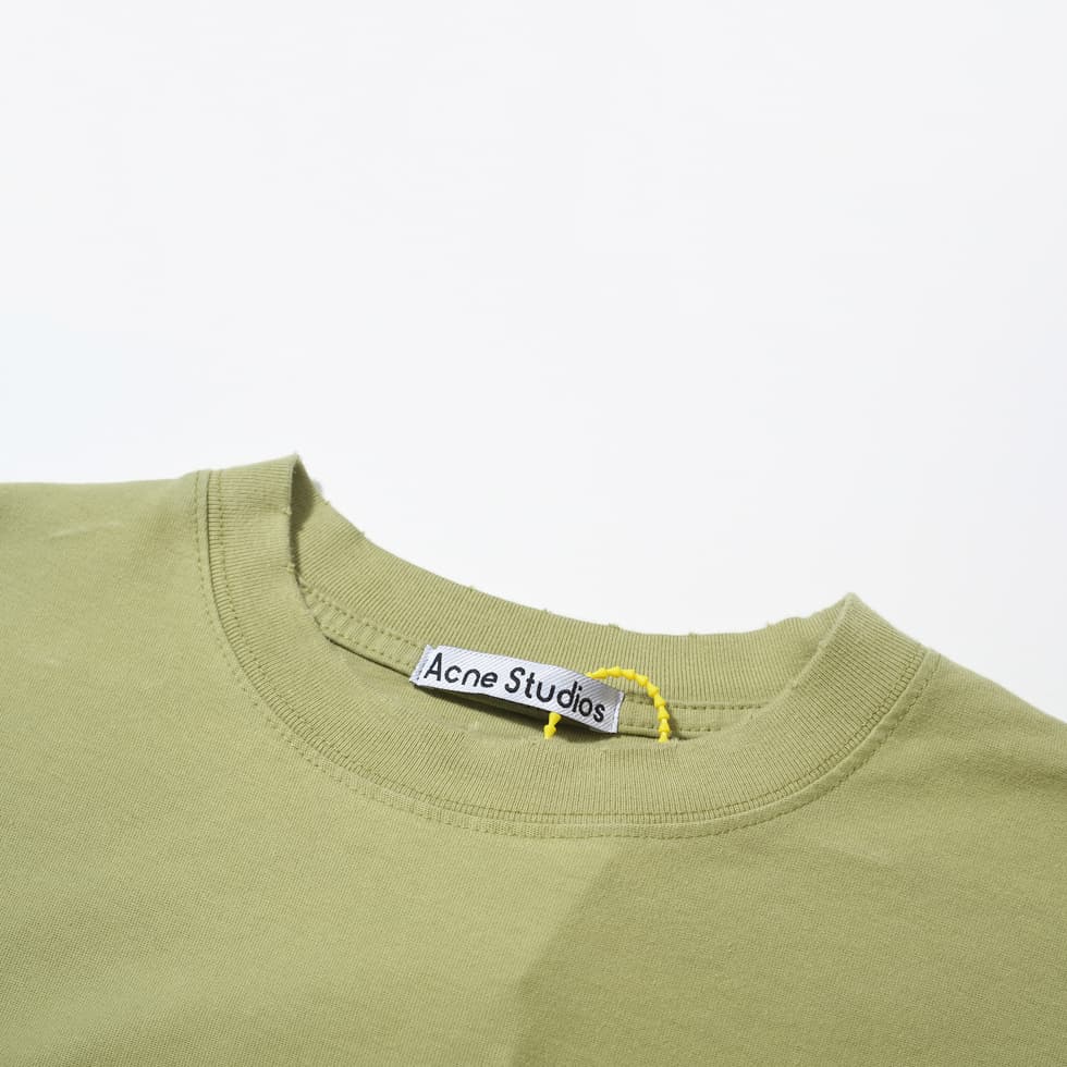 Acne Studios Unisex Faded Black '1996' Logo Long-Sleeve Tee