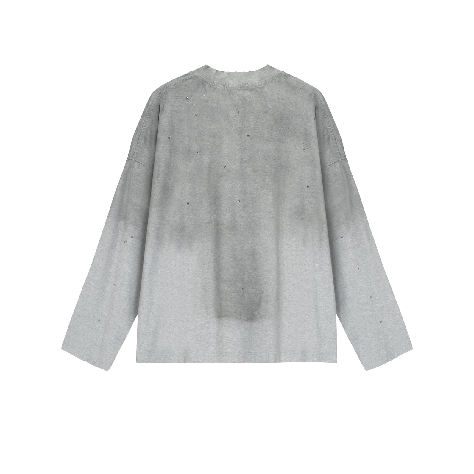 Acne Studios Unisex Pink '1996' Logo Long-Sleeve Distressed Tee