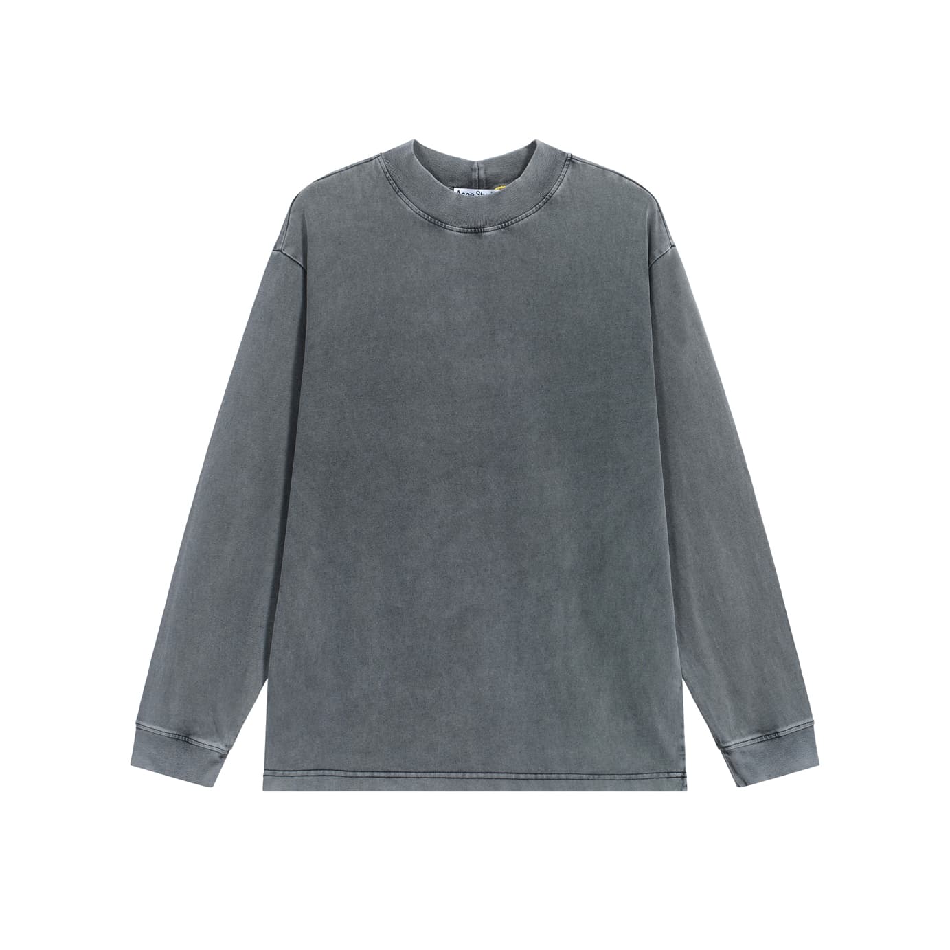 Acne Studios Unisex White Rhinestone '1996' Logo Long-Sleeve