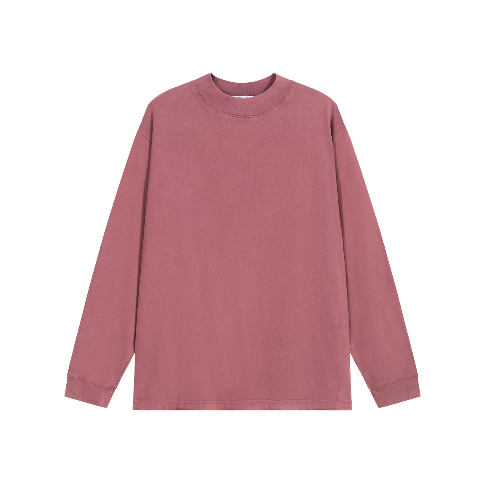 Acne Studios Unisex Dusty Rose High-Neck Long-Sleeve T-Shirt