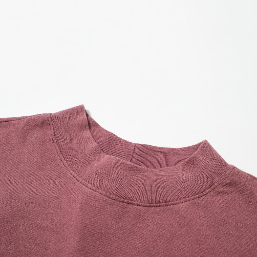 Acne Studios Unisex Dusty Rose High-Neck Long-Sleeve T-Shirt